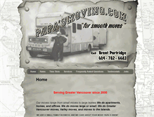 Tablet Screenshot of papasmoving.com